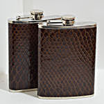 Leather Grip Hip Flask