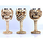 Three Wise Skelton Wine Glass