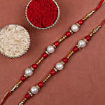 Pearl Rakhis & Motichoor Laddu Combo