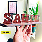 STYLISH Personalised Double Side Flip Wooden Name