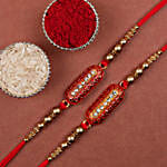 Chocolates & Dry Fruits With Capsule Rakhi Set