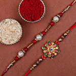 Dry Fruits Meenakari & Pearl Rakhi