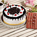 Black Forest Cake & Set of 4 Rakhis