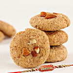 Almond Crust & Choco Filled Healthy Cookies With Capsule Rakhi