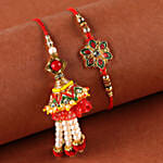 Pink Lilies Box & Bhaiya Bhabhi Rakhi