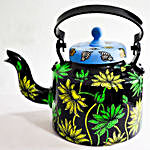 Hot Green Abstract Lotus Kettle