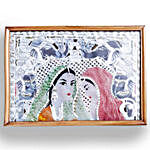 2 ladies Parchment Craft Wall Hanging
