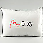 Personalised Mrs Pillow Cover
