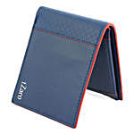 Blue & Red Bi-Fold Personalised Wallet