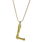 L Initial Pendant Gold Necklace