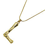 L Initial Pendant Gold Necklace