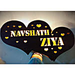 Heart Wooden Name Board