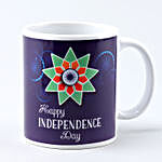 White Independence Day Printed Mug