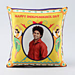 Personalised Happy Independence Day Cushion