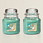 Glass with Lid Scented Candle Walk on the Beach