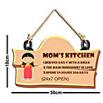 Moms Kitchen Wooden Wall Hanging