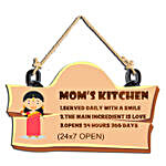Moms Kitchen Wooden Wall Hanging