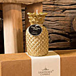 Pineapple Scented Candle Gold