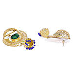 GT N Green Dome Shaped Jhumkas