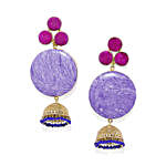 GT Purple Geometric Earrings