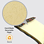 Dark Mosaic Soft Bound Handmade Paper Two Fold Notebook