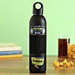 Personalised Black Flask With Bubble Grip