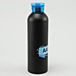 Personalised Black Metal Water Bottle