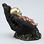 Little Monk On Hand Idol- Black & Golden