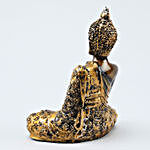 Meditating Buddha Idol- Brown & Orange