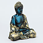 Meditating Buddha Idol- Metallic Blue