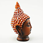 Small Buddha Head - Matt Orange