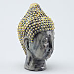 Spiritual Marble Finish Buddha Idol- Grey