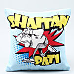 Shaitan Pati Printed Cushion