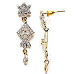 Floral Handcrafted Diamond Earrings