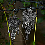 Handcrafted Silver Tribal Hanging Earrings