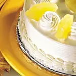 Delicious Pineapple Cream Cake Eggless- Half Kg