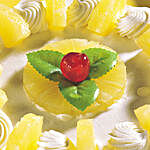 Delicious Pineapple Cream Cake Eggless Half Kg