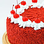 Fresh Red Velvet Cream Cake- 1 Kg
