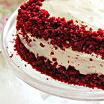 Red Velvet Heart Cream Cake- 1 Kg
