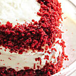 Red Velvet Heart Cream Cake Eggless Half Kg