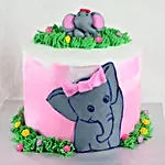 6 Layer Cute Elephant Chocolate Cake- 1 Kg Eggless