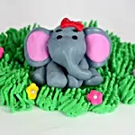 6 Layer Cute Elephant Chocolate Cake 1 Kg