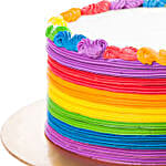 Colourful Cream Pineapple Cake- 1 Kg