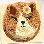 Sweet Cat Design Cake- Butterscotch 1 Kg Eggless