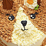 Sweet Cat Design Cake- Butterscotch 1 Kg Eggless