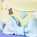 Blue Baby Shoes Truffle Cake- 1 Kg