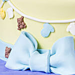 Blue Baby Shoes Truffle Cake- 1 Kg Eggless