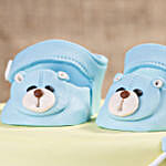 Blue Baby Shoes Truffle Cake- 3 Kg