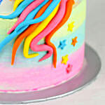 Two Tier Truffle Unicorn Cake- 1.5 Kg Eggless