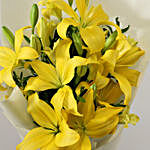 Yellow Asiatic Lilies Bouquet